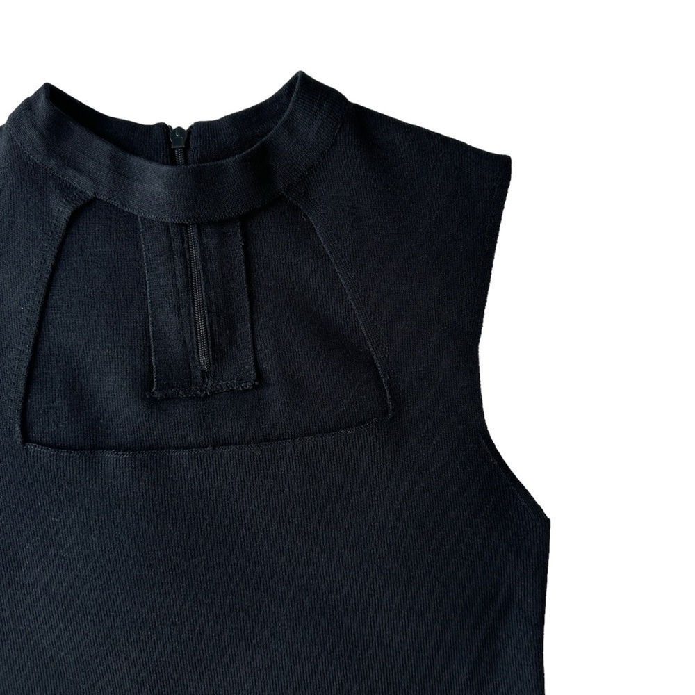 SUZY SHIER BLACK SLEEVELESS SQUARE NECKLINE TOP | SIZE S NWOT - Picture 13 of 16